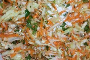 рецепт легкого салата из капусты