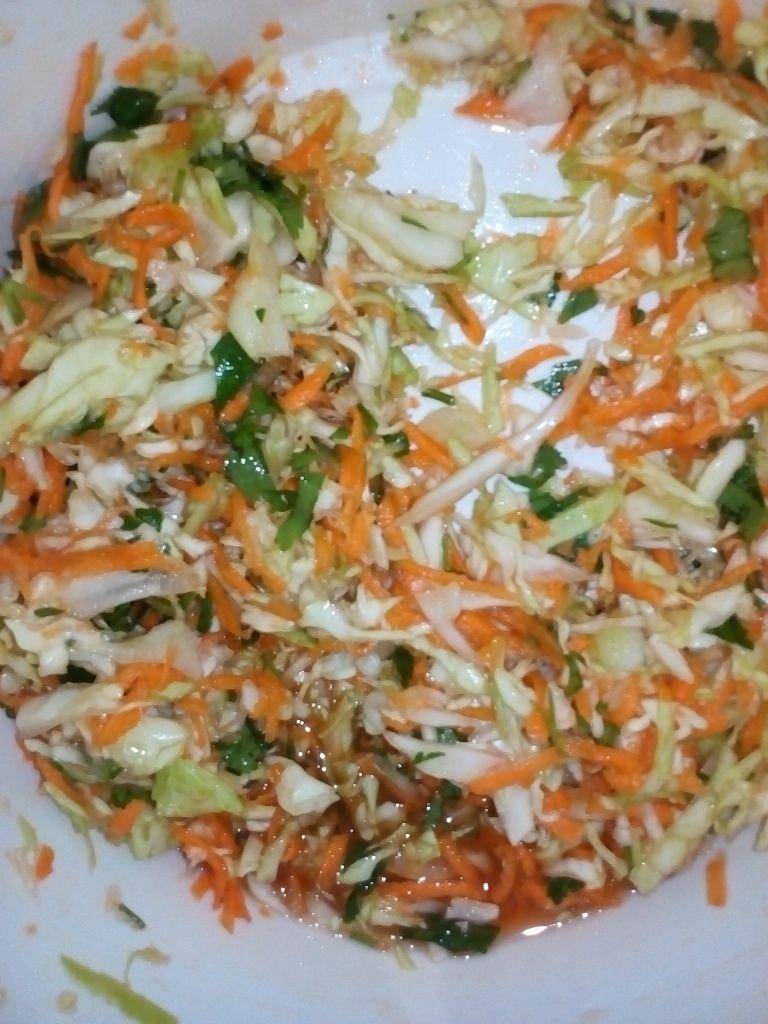 рецепт легкого салата из капусты