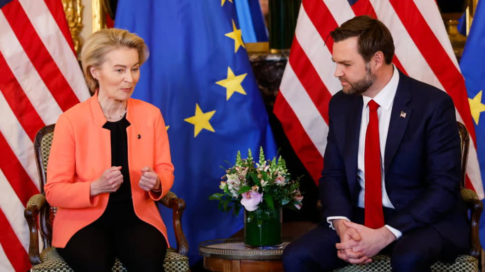 ursula fon der lyayen nazvala vice prezidenta ssha dzhej di vensa soyuznikom pislya pershod197 zustrichi 67aea1770ae30 Урсула фон дер Ляєн назвала віце-президента США Джей Ді Венса союзником після першої зустрічі