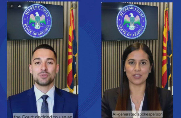 u ssha verxovnij sud arizoni predstaviv shi spikeriv video 67d384c583a1e У США Верховний суд Арізони представив ШІ-спікерів — відео