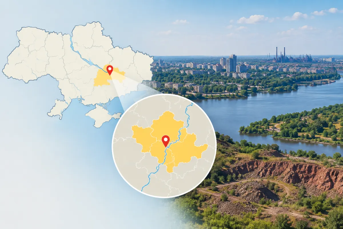 Где находится Кривой Рог: карта, область и география города