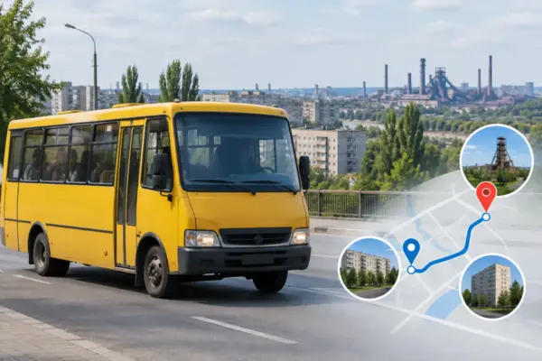 Какая маршрутка едет на Смычку в Кривом Роге: транспорт до Соцгорода и 9-й доменной
