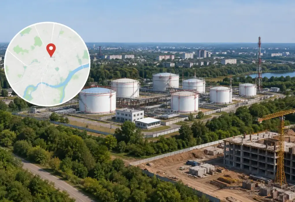 Где находится нефтебаза в Кривом Роге и что строят на 5-м Заречном