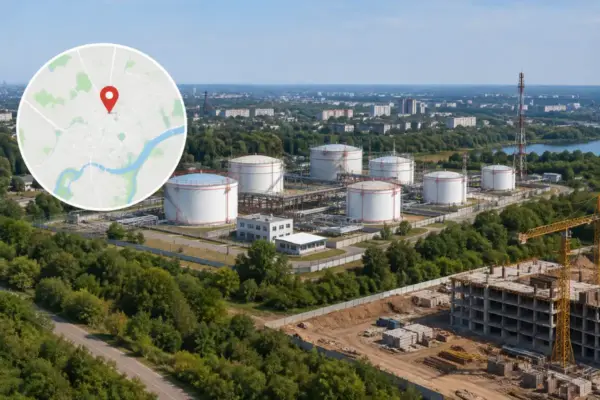 Где находится нефтебаза в Кривом Роге и что строят на 5-м Заречном