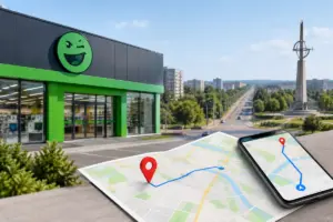 Где находится ROZETKA в Кривом Роге и как найти проспект Гагарина