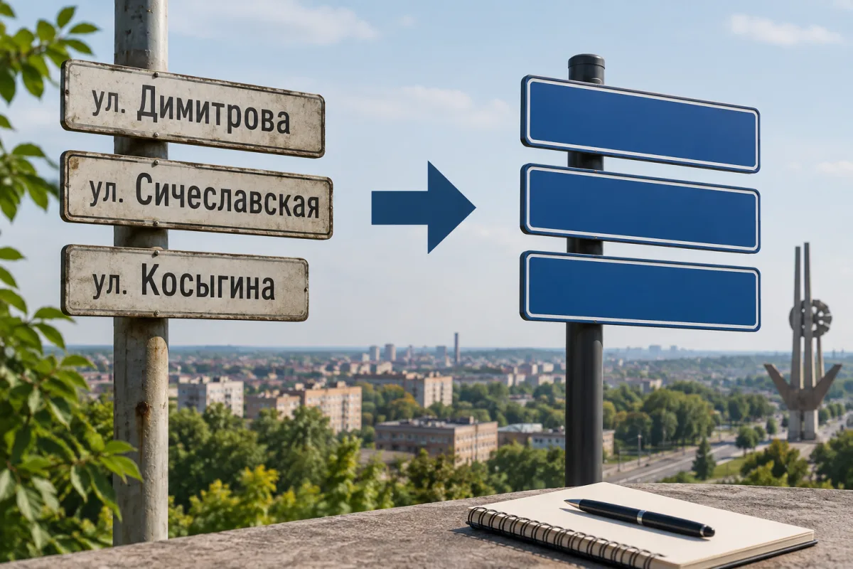 Как переименовали улицы Димитрова, Сичеславскую и Косыгина в Кривом Роге