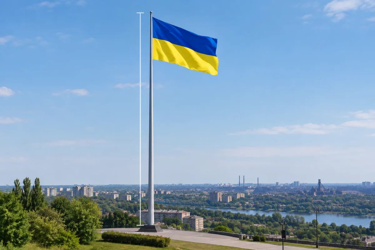 Сколько метров флагшток в Кривом Роге